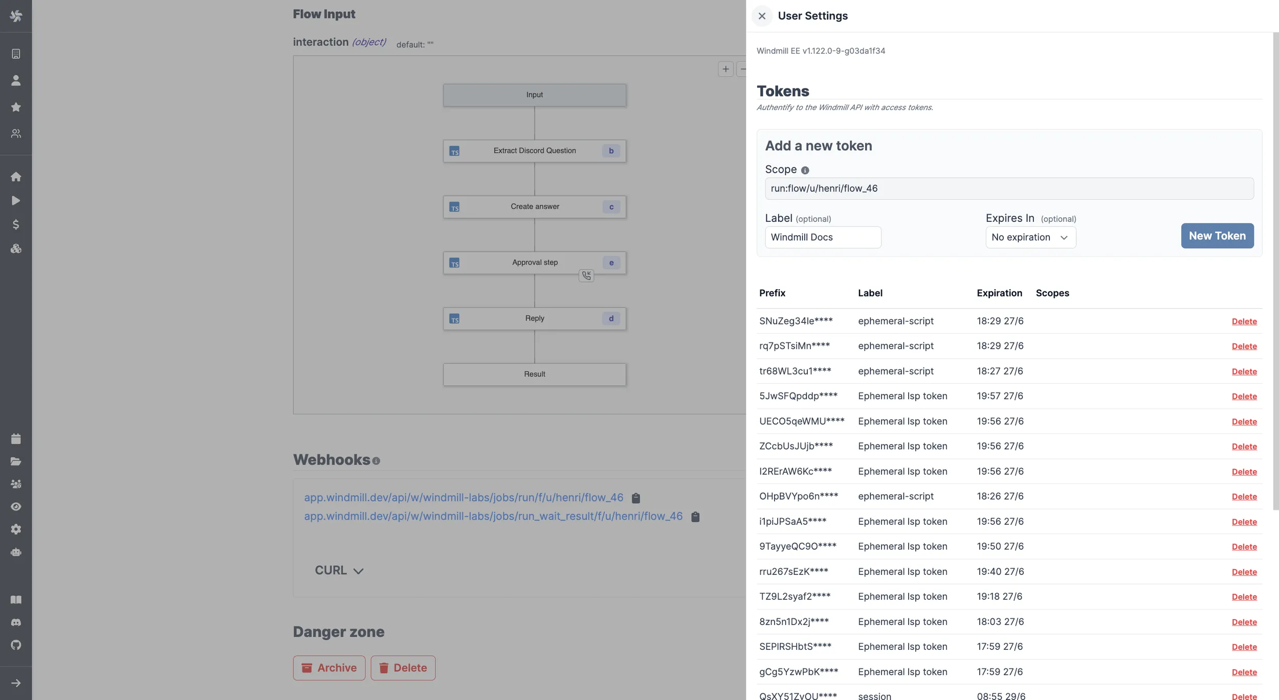 Add webhook token Add webhook token