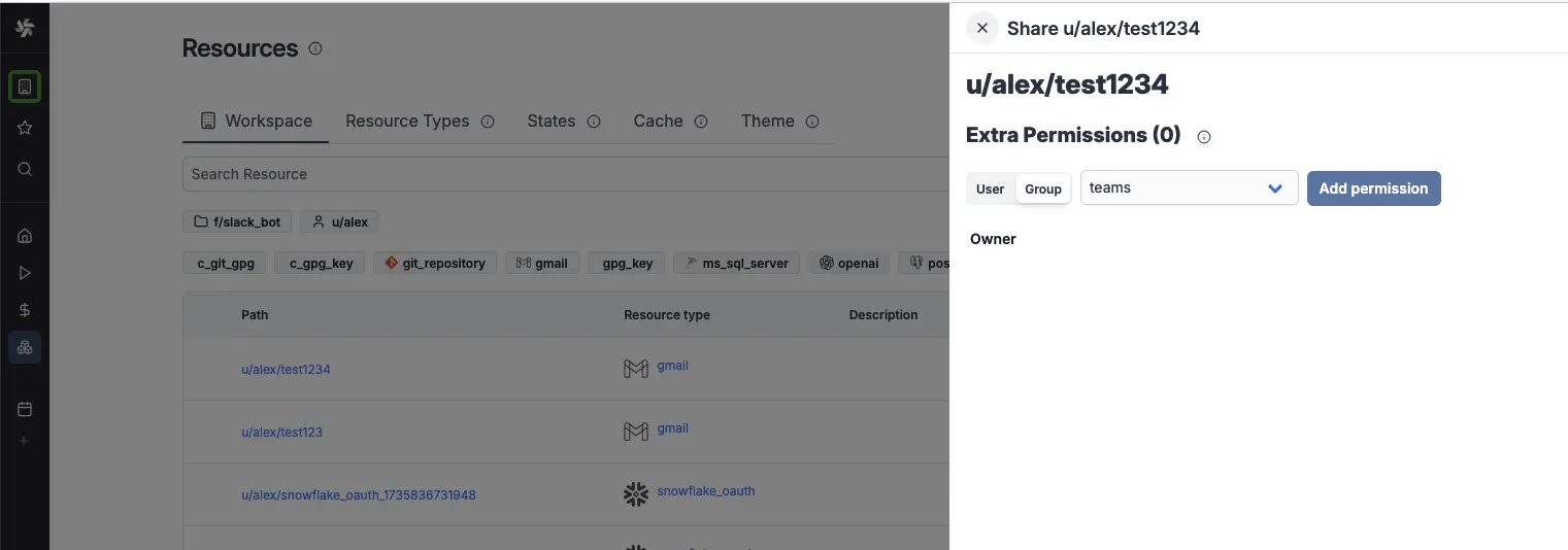 Share to teams group
